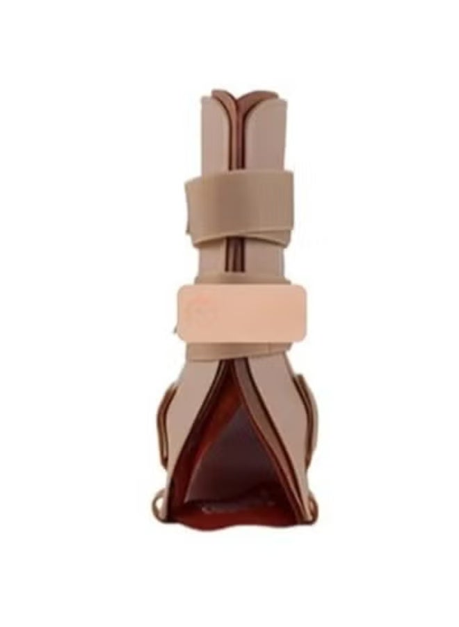 Gel Stirrup Ankle Brace with Rigid Side Stabilizers - Professional Orthopedic Joint Guard - Adjustable Compression Support for Sprains, Ligament Injuries & Recovery - Image 3