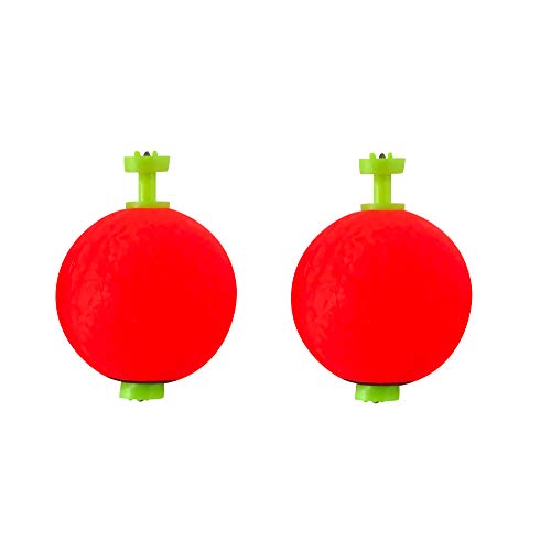 Thill Fish'N Foam Float Classic Fishing Bobber, Round Floats, Fishing Gear and Accessories, 2 Pack, 1 1/2", Round Weighted Clip - Image 2