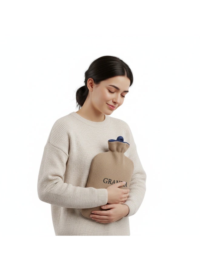  جرانزيا جرانزيا قربة سخنة فائقه الجودة أساسية في كل بيت للتدفية وتسكين الألم بشكل طبيعي غطا قطيفة شيك – ضد التسريب – بضمان سنتين - Image 3