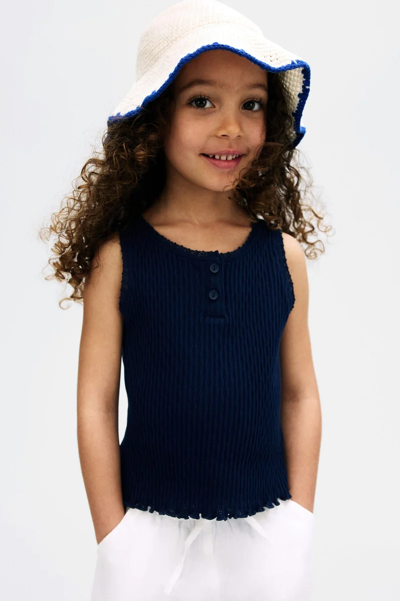 H&M Pointelle cotton vest top