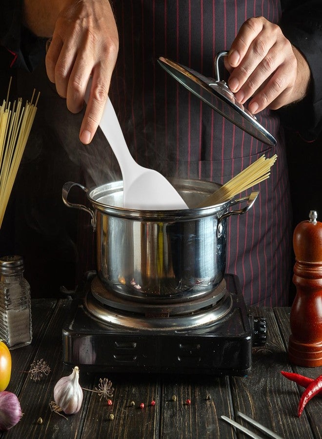 SHOWERORO 2Pcs Large Soup Ladle with Long Handle Ergonomic Porridge Spoon for Home Restaurant and Canteen Use Ideal for Soup Rice and More - Image 4