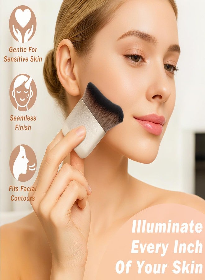 Brvlsoc Kabuki Self Tanner Brush – Full Body & Face Makeup Applicator, Flawless Tanning, Bronzer & Lotion Blend Brush for Legs, Arms & More - Image 2