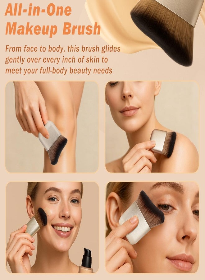 Brvlsoc Kabuki Self Tanner Brush – Full Body & Face Makeup Applicator, Flawless Tanning, Bronzer & Lotion Blend Brush for Legs, Arms & More - Image 3