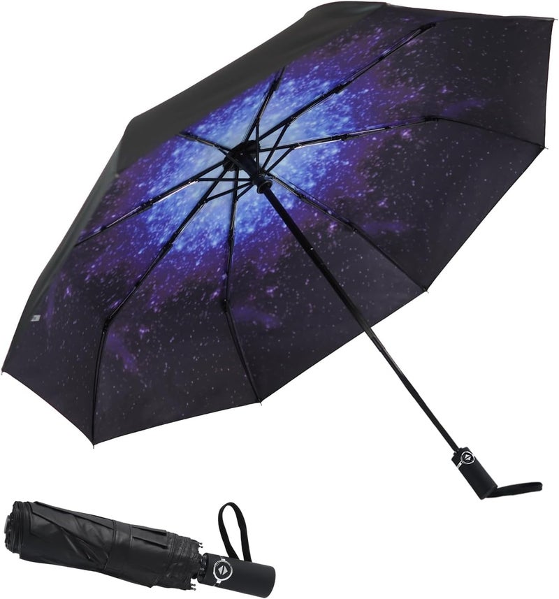 SY COMPACT Travel Umbrella - Windproof Automatic Compact Umbrella, Lightweight Waterproof Design for Backpack, Car & Purse - Image 1
