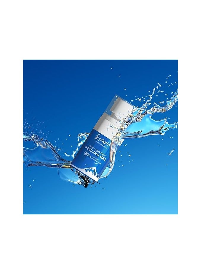 بيلجريم لحاج السويسري أكوا راش؟ جل تقشير للوجه | مصنوع باستخدام مرطبات قوية - سويس أكوا راش، والبنتافيتين و85% من ماء الهيدروجين المنشط | يقشر ليكشف عن بشرة نضرة ومشرقة | 30 جرام - Image 2