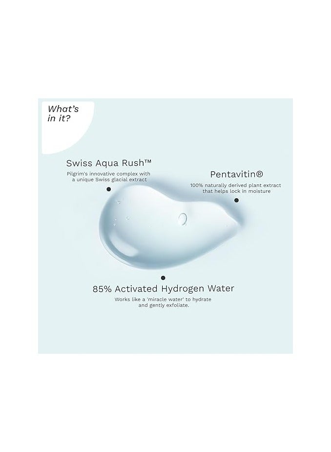 بيلجريم لحاج السويسري أكوا راش؟ جل تقشير للوجه | مصنوع باستخدام مرطبات قوية - سويس أكوا راش، والبنتافيتين و85% من ماء الهيدروجين المنشط | يقشر ليكشف عن بشرة نضرة ومشرقة | 30 جرام - Image 4