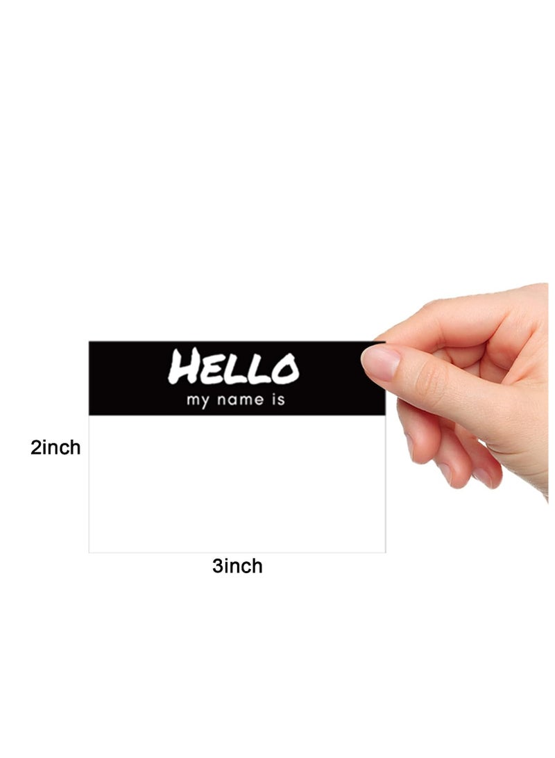 KASTWAVE Name Tag Stickers, "Hello My Name is" Name Tags Stickers, Newborn Baby Name Sticker, for Themed Party Family Home School Office Conferences, 3"x 2", 450 Pcs - Image 2