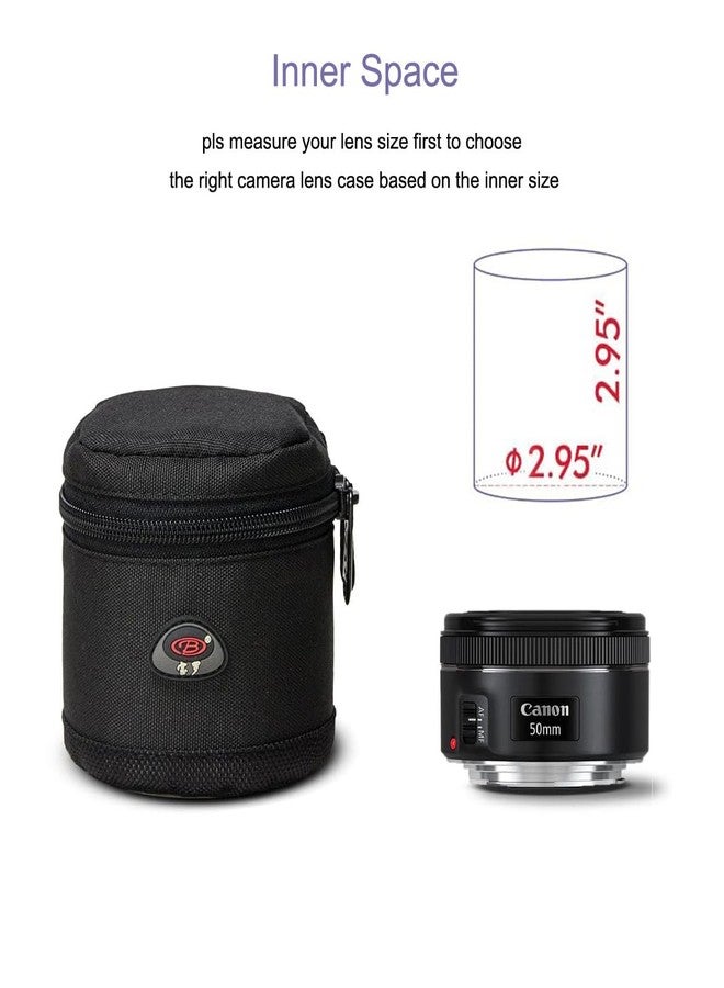 BPAULL Camera Lens Case DSLR Camera Lens Bag Fits for Camera Lens - Image 2