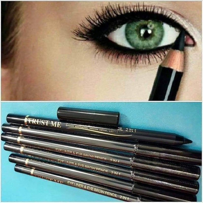 Trust Me Eyeliner & Eyebrow Pencil, 2 IN 1 - Black - Image 2