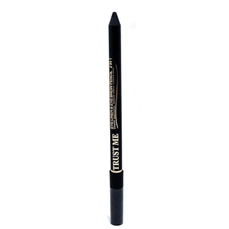 Trust Me Eyeliner & Eyebrow Pencil, 2 IN 1 - Black - Image 1