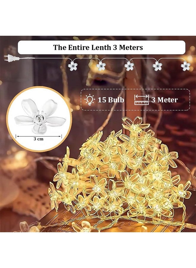 fizzytech أضواء خيوط الجنية البلاستيكية من فيزيتيك لتزيين المنزل - أضواء ديوالي للحفلات وأعياد الميلاد وديوالي وعيد الميلاد ونفرتاري وهدايا عيد الحب (3 متر 15 ليد، أبيض دافئ) - Image 3