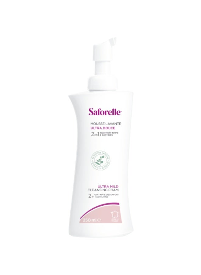Saforelle Ultra Mild Cleansing Foam for Intimate and Body Hygiene 250ml - Image 2