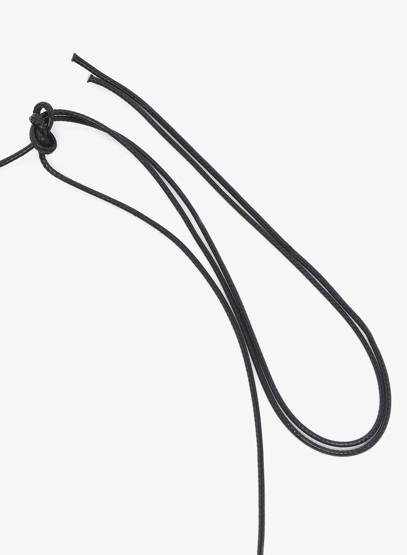 جينجر قلادة بتعليقة زهرة بطبقتين - Image 4