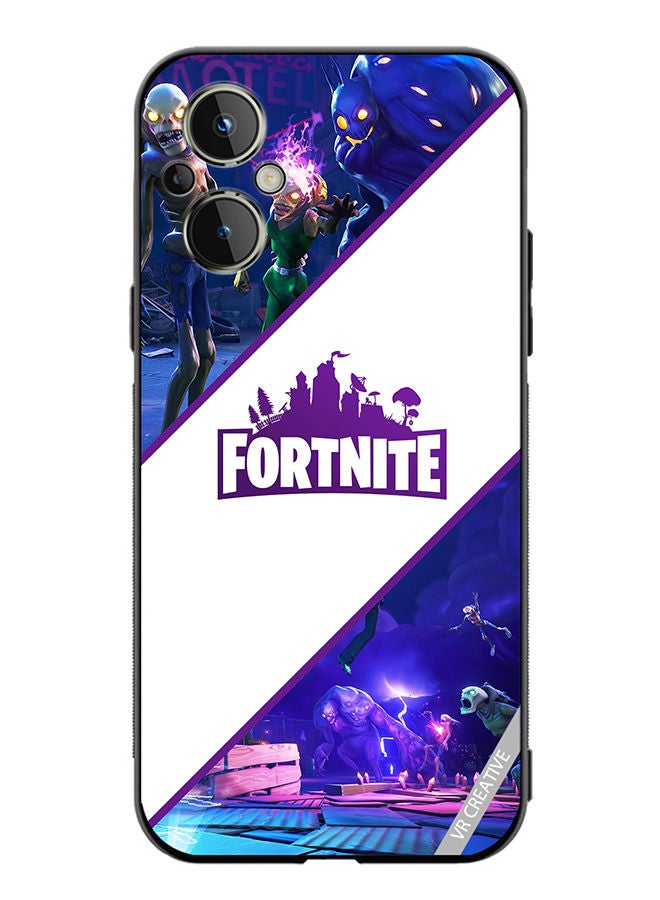 VR CREATIVE Protective Case Cover For OnePlus Nord N20 5G Fortnite Design Multicolour - Image 1