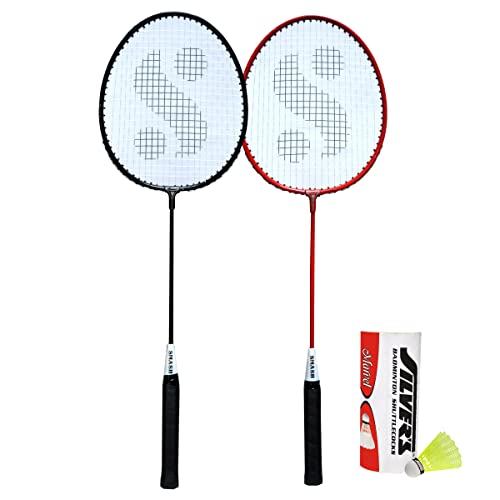 Silvers Silver's Smash Combo-5 (2 Badminton Rackets, 3 Plastic Shuttlecock) - Image 1