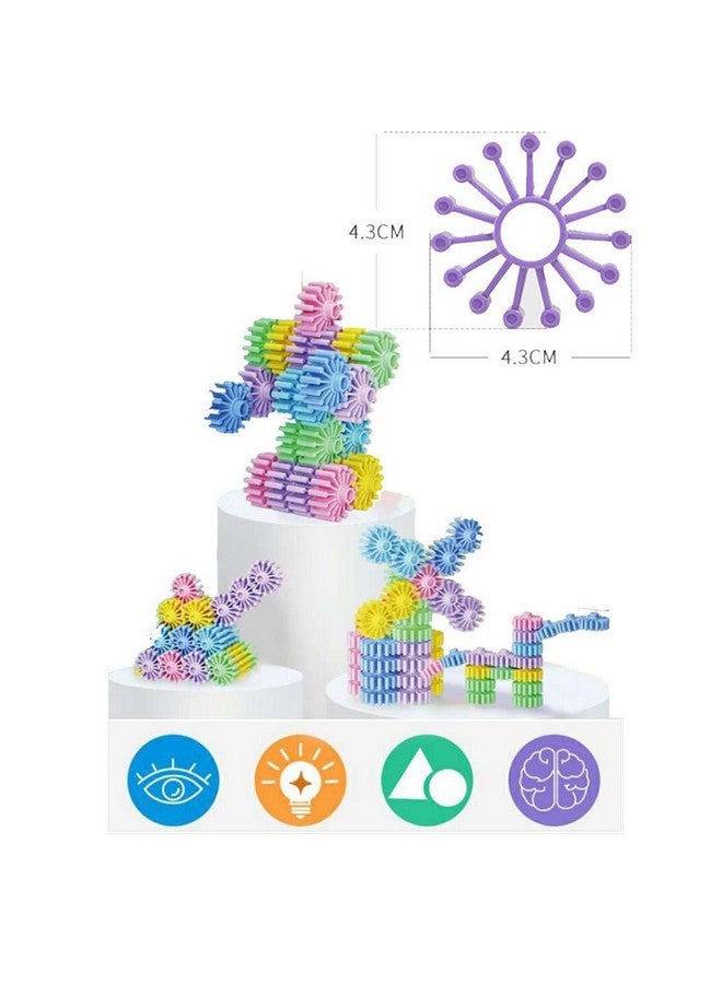 Hapsters Soft Flexible DIY Basic Building Interlocking Gear Blocks Set 240 Pieces