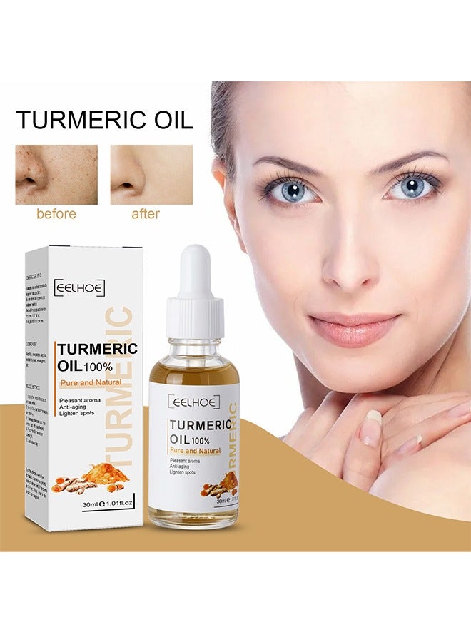 EELHOE Turmeric Oil 100%, Pure and Natural  30ml, Pleasant Aroma, Anti-aging, Black Spot Removing and Lighten Spots - Image 1