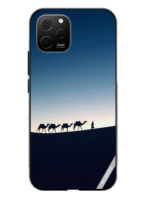 Protective Case Cover For Huawei Nova Y61 Camel Walking Design Multicolour