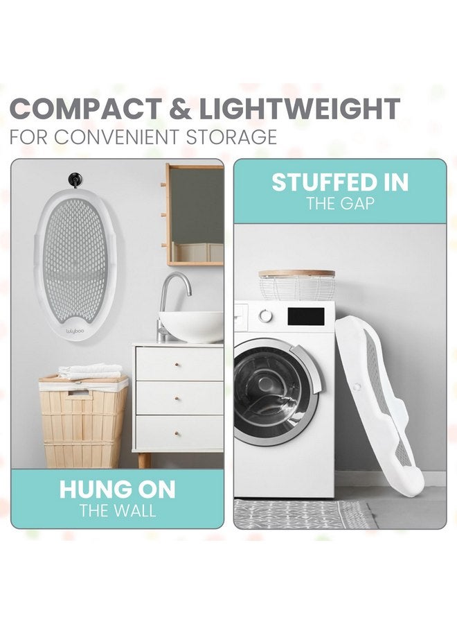 Lulyboo دعم حوض استحمام الأطفال القابل للطي من لوليبو - مثالي للأطفال أقل من 6 أشهر - دعم حوض استحمام للأطفال لزيادة الأمان والراحة - دعم حوض استحمام الرضع يناسب بسهولة في الأحواض القياسية - Image 5