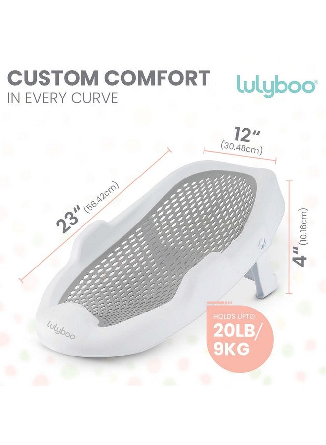 Lulyboo دعم حوض استحمام الأطفال القابل للطي من لوليبو - مثالي للأطفال أقل من 6 أشهر - دعم حوض استحمام للأطفال لزيادة الأمان والراحة - دعم حوض استحمام الرضع يناسب بسهولة في الأحواض القياسية - Image 2