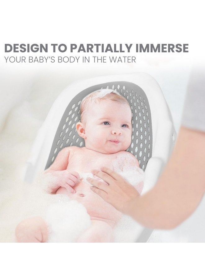 Lulyboo دعم حوض استحمام الأطفال القابل للطي من لوليبو - مثالي للأطفال أقل من 6 أشهر - دعم حوض استحمام للأطفال لزيادة الأمان والراحة - دعم حوض استحمام الرضع يناسب بسهولة في الأحواض القياسية - Image 4