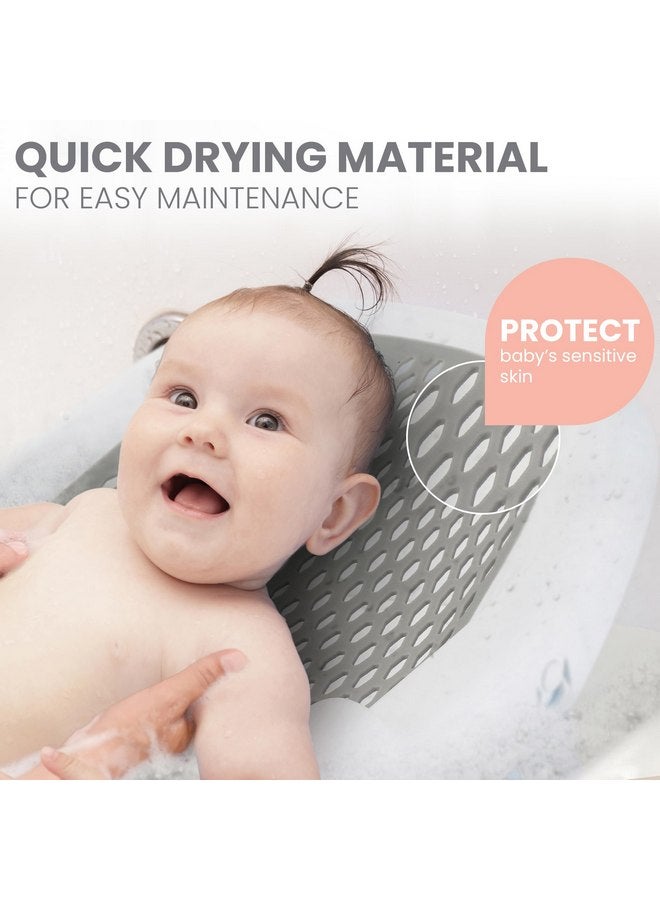Lulyboo دعم حوض استحمام الأطفال القابل للطي من لوليبو - مثالي للأطفال أقل من 6 أشهر - دعم حوض استحمام للأطفال لزيادة الأمان والراحة - دعم حوض استحمام الرضع يناسب بسهولة في الأحواض القياسية - Image 3