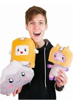 Generic 3pcs Lankybox Plush Bundle Foxy Boxy Rocky  - Image 5