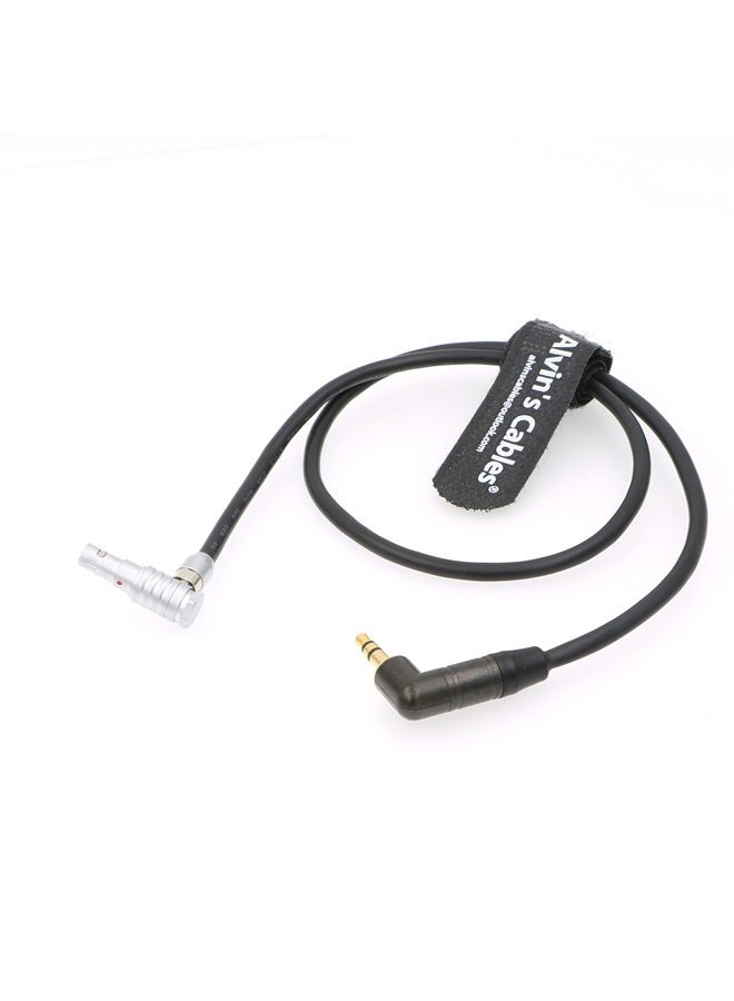 Alvin's Cables Audio Cable for ARRI Alexa Mini Camera Right Angle 5 Pin Male to 3.5mm Right Angle TRS 20 Inches - Image 1