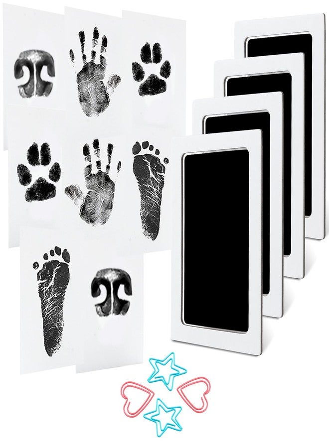 MENGNI 4-Pack Baby Inkless Hand and Footprint Kit Paw Nose Print Kit for Dogs Cats Pets Clean Touch Ink Pad for Baby Pets Newborn Keepsake Mess-Free Ink Pad - Image 1
