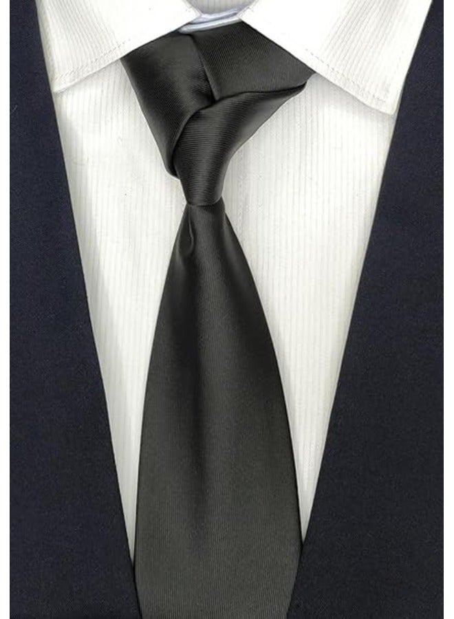 Kingman Solid Formal Slim Necktie For Men - Plain Neck Tie - Neck Tie for Shirt and Suit  - Image 2