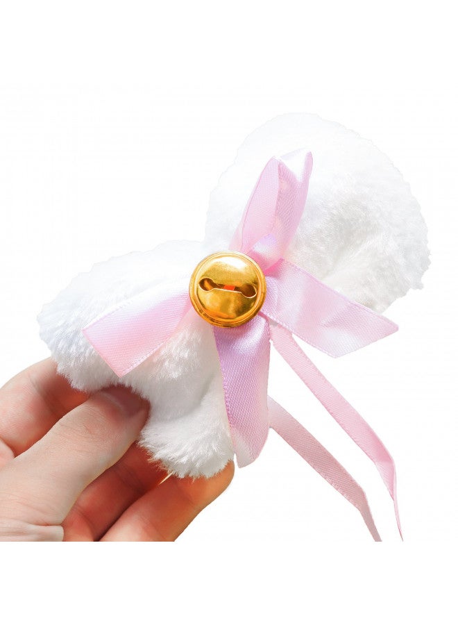 Beelittle Cat Cosplay Costume Kitten Ears Tail Collar Paws Cat Cosplay Collection 5 Pack (White) - Image 4