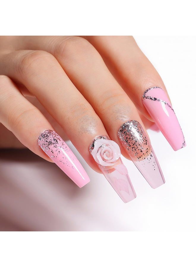 AIMEILI Soak Off U V LED Translucent Sheer Pink Gel Nail Polish - Clear Pink Nude (065) 10ml  - Image 5