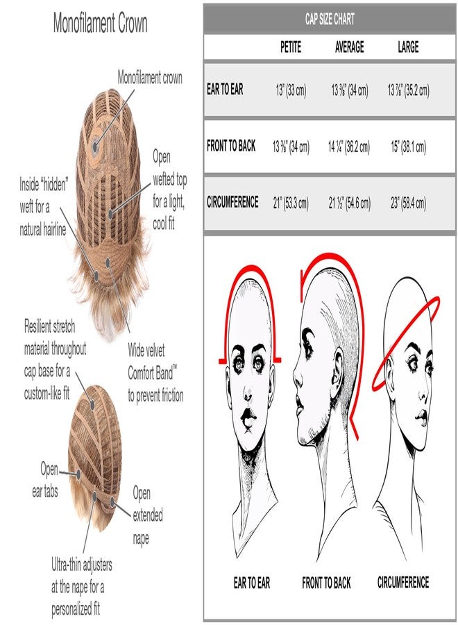 Gabor Pixie Perfect Short Layered Lightweight Wig by Hairuwear, Petite Cap, GL14/22SS Sandy Blonde - Image 3