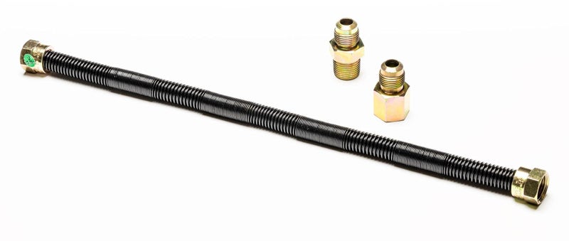 Dreffco Dreffco 12 x 12 High Capacity Gas Flex Line  Premium Quality Black NonWhistle Fire Pit Fireplace Dryer Gas Line  Perfect Gas Line for NG or LP Fire Pits  Versatile Usage  Easy Installation 