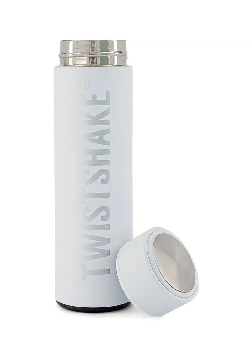 TWISTSHAKE Twistshake Hot Or Cold Bottle 420 Ml White