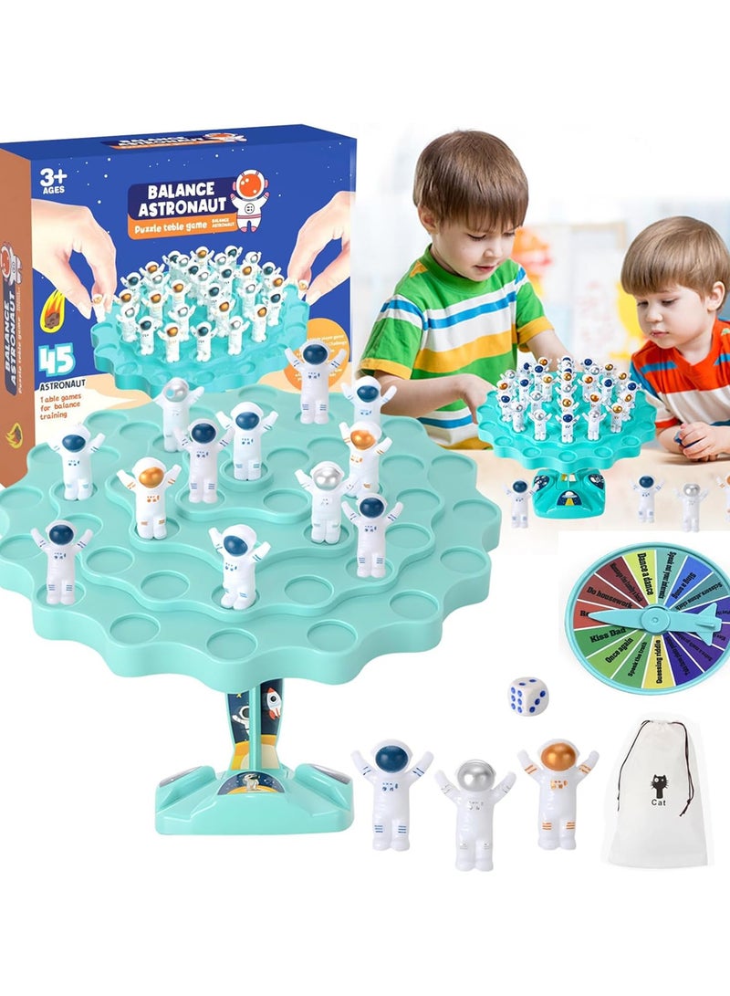 Balanced Tree Astronaut, Balanced Tree Frog, Balance Board Game for Kids, Parent-Child Interaction Ball Balance Math Game, Children Educational Frog Balance... - Image 1