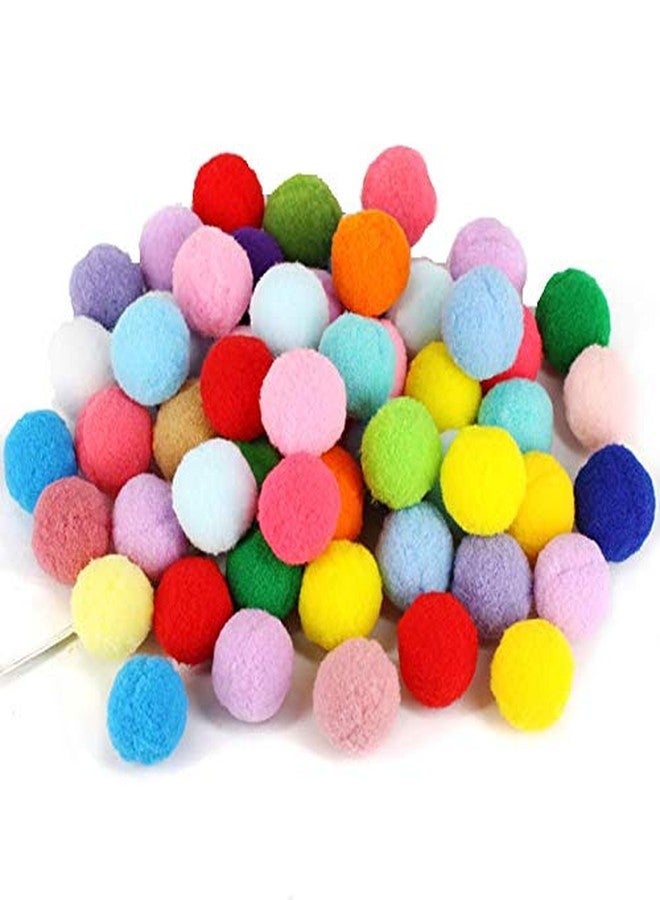 Aeyistry 290 Pcs 0.4 Inch Colorful Pompoms for Hobby,Multicolor Fuzzy Pompom Balls for Children DIY Supplies Creative Crafts Decorations - Image 1
