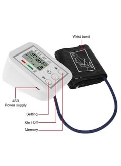 JAJEEK Portable Blood Pressure Monitor – Arm Band Type Digital Blood Pressure Meter, Sphygmomanometer with USB Cable for Home Use, Accurate & Easy Monitoring  - Image 4