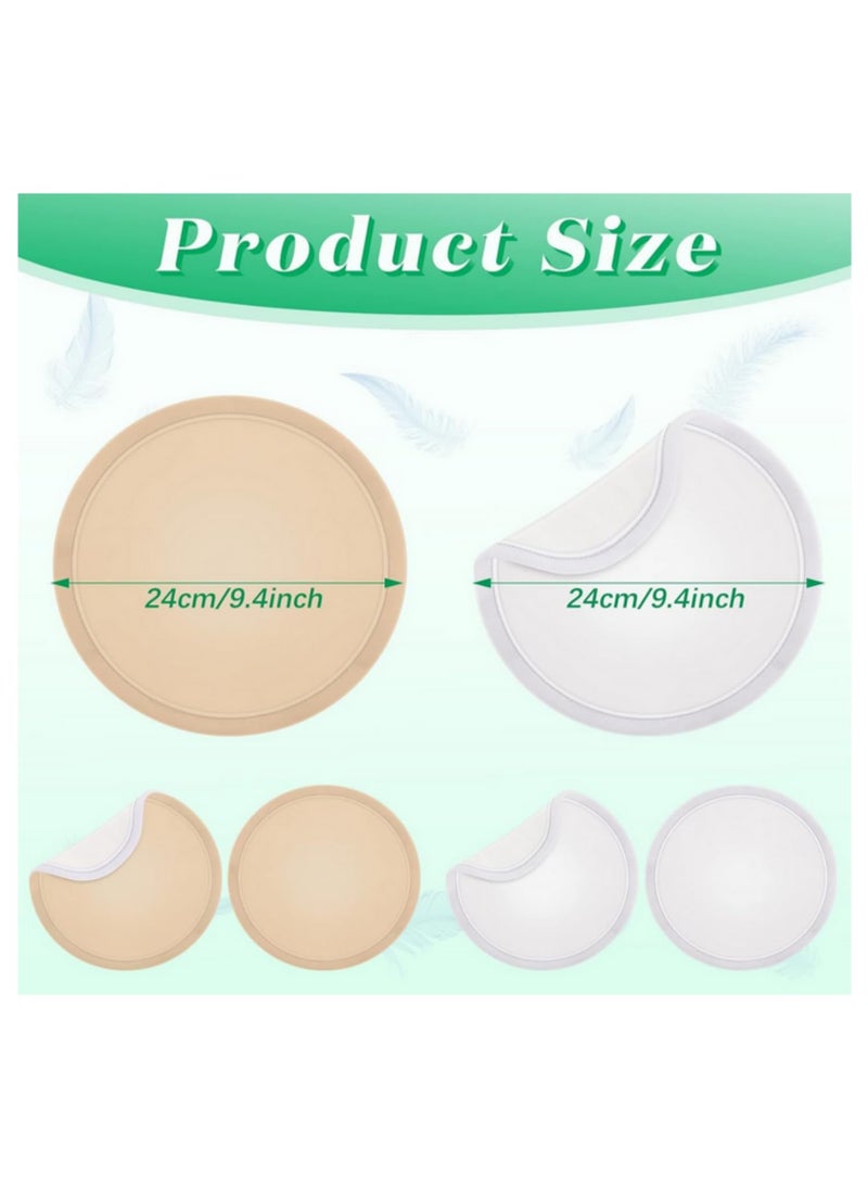 4pcs Organic Castor Oil Pack Wrap Soft Castor Oil Breast Nursing Pads Reusable Washable Compress Breast Pads For Comfort Relaxing - Image 2
