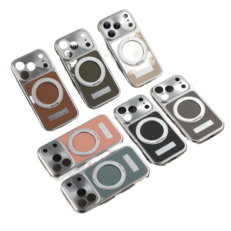 TPU MagSafe Case for iPhone 13 with Drop Protection and Kickstand plus Shockproof plus Strong Magnetic in Khaki - ModaStar - Image 5