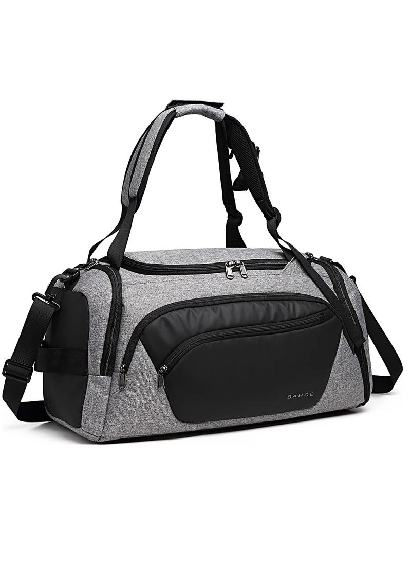بانجي حقيبة سفر بانجي يدوية 50 لتر دافل للسفر رمـادي بسعة تخزين كبيرة - Image 4