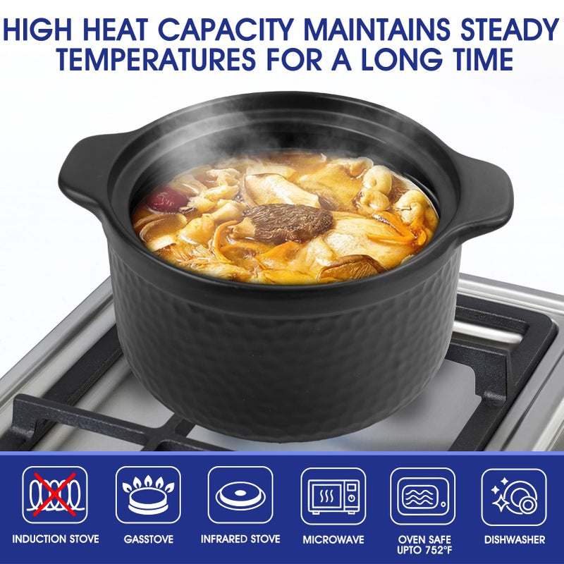 Souped Up Recipes Heavy Duty Claypot - Replaces both a dutch oven and stock pot (4.5 Quart) - Image 3
