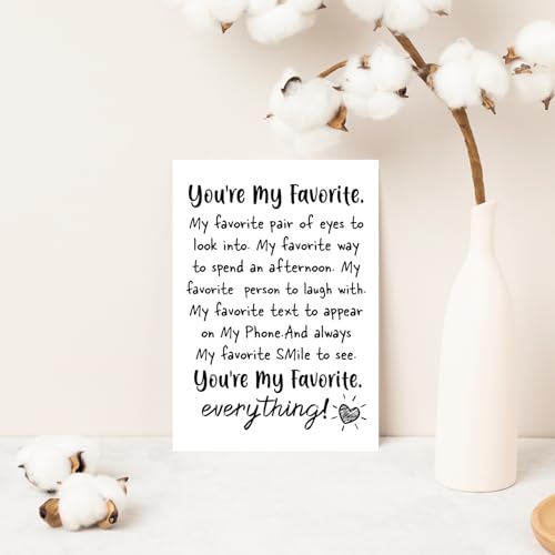COLINHELIN Cute Anniversary Card Gift for Husband Wife Boyfriend Girlfriend Partner, Romantic Anniversary Card Birthday Card for Couple Men Women, Funny Valentines Day Card For Him Her, - Image 3