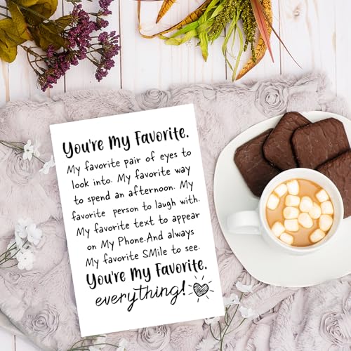 COLINHELIN Cute Anniversary Card Gift for Husband Wife Boyfriend Girlfriend Partner, Romantic Anniversary Card Birthday Card for Couple Men Women, Funny Valentines Day Card For Him Her, - Image 2