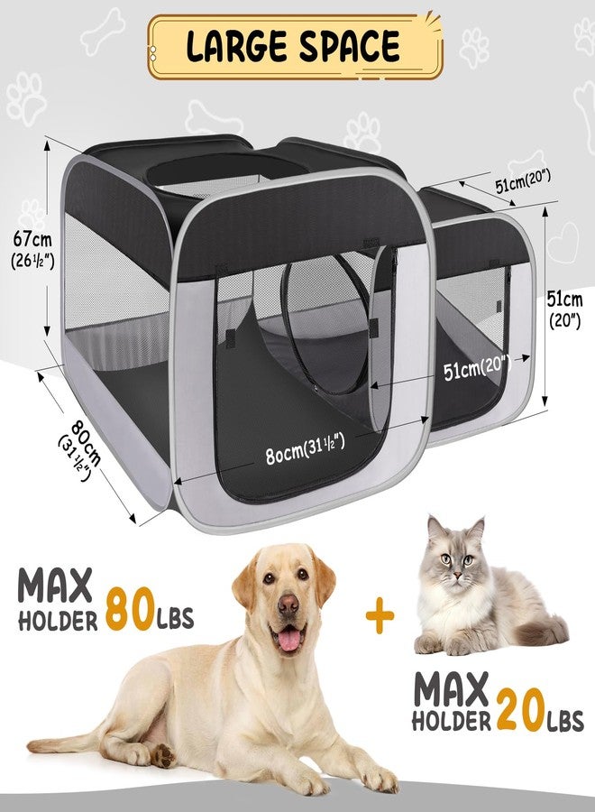 Tailtastic Large Cat Playpen with Separate Areas,Outdoo&Indoor Cat Enclosures,Portable Pet Playpen for Indoor Cats,Puppy and Small Animals, Dog Playpen with Carrybag. - Image 3