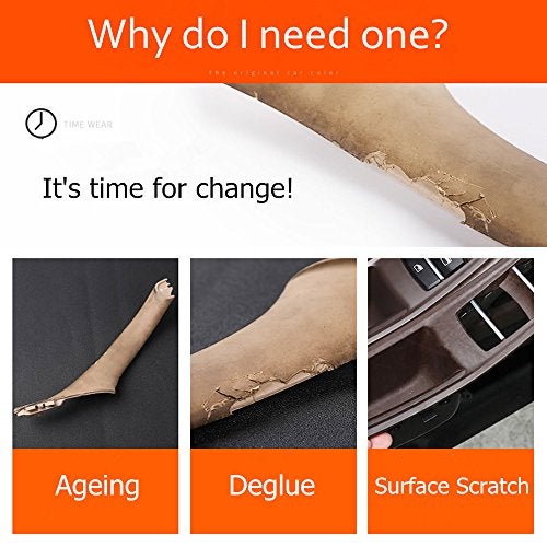 Jaronx 7PCS Door Handle Kit for BMW 5 Series F10/F11,Driver Side Window Switch Armrest+ Passenger Door Pull Handle+Window Switch Covers for BMW 520 523 525 528 530 535 (2010-2016) (Beige) - Image 3