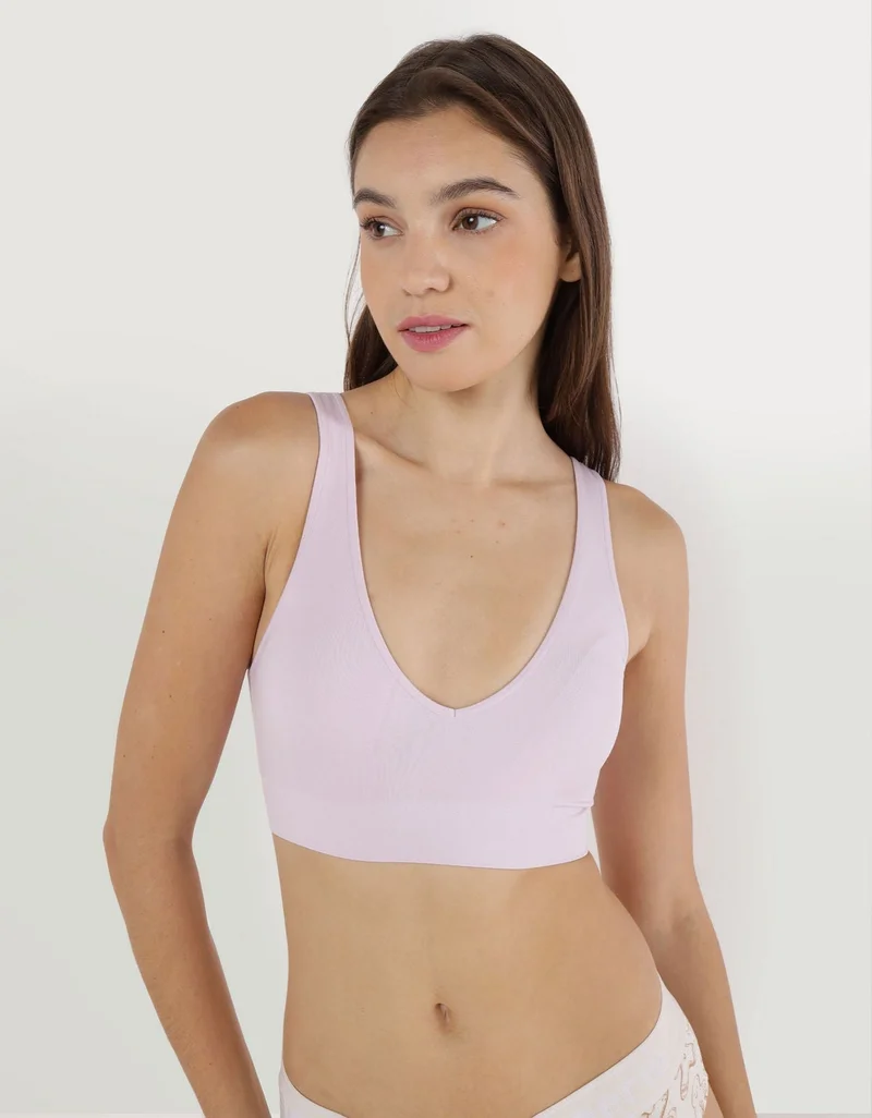 Aerie Superchill Seamless Padded Plunge Bralette