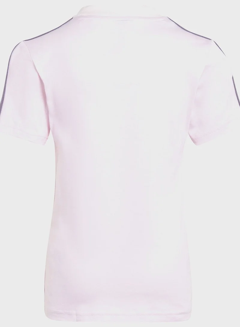 Adidas Essentials 3-Stripes Tee And Shorts Set