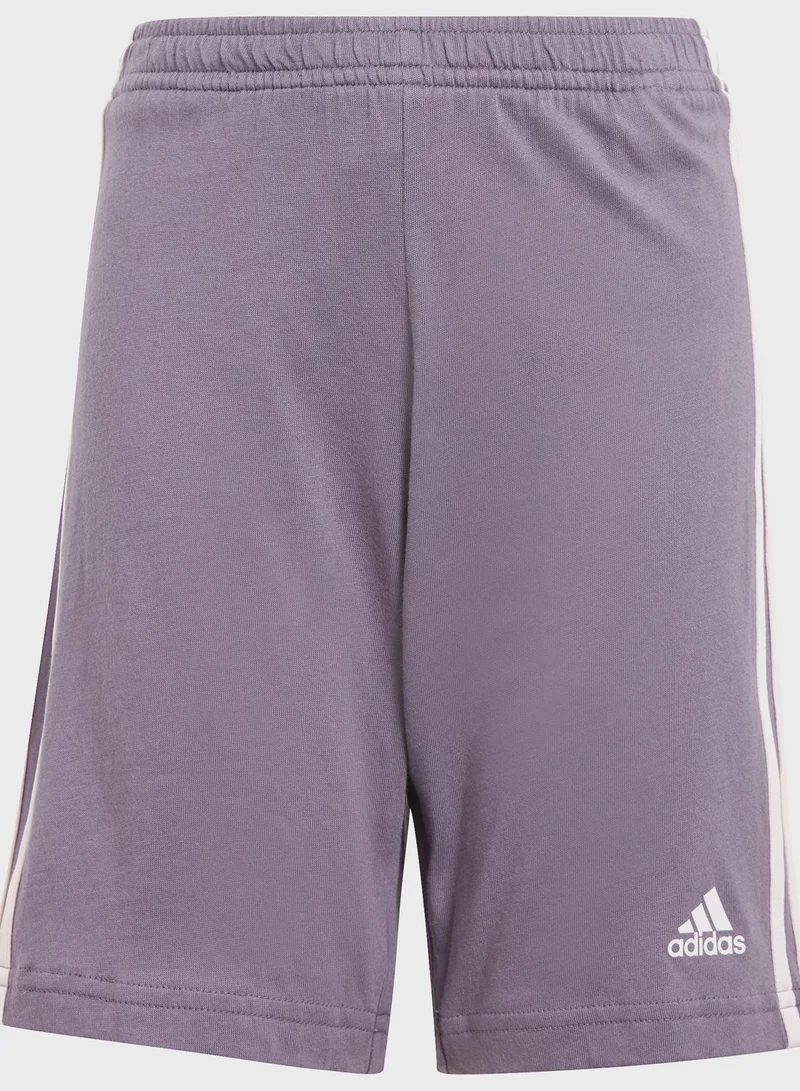 Adidas Essentials 3-Stripes Tee And Shorts Set