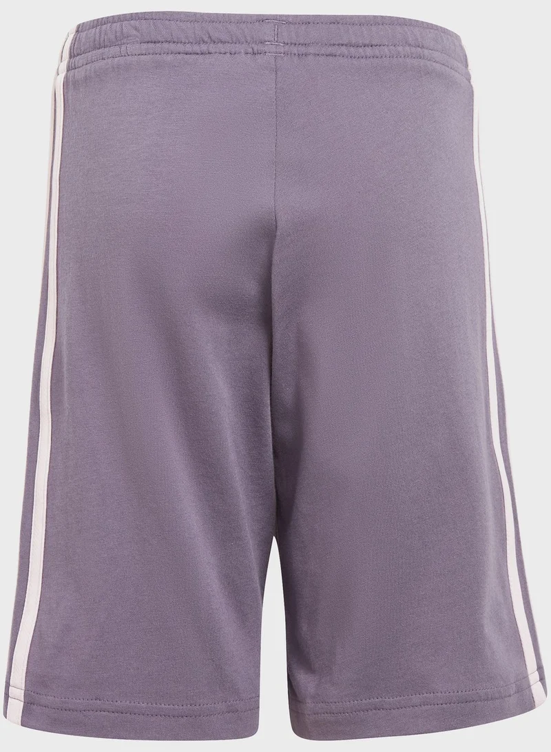 Adidas Essentials 3-Stripes Tee And Shorts Set